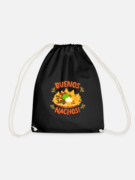 Buenos Nachos Mexico Essen - Turnbeutel - Schwarz
