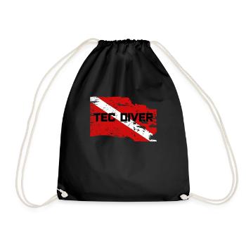 TEC DIVER - Sac de sport léger - noir - Devant