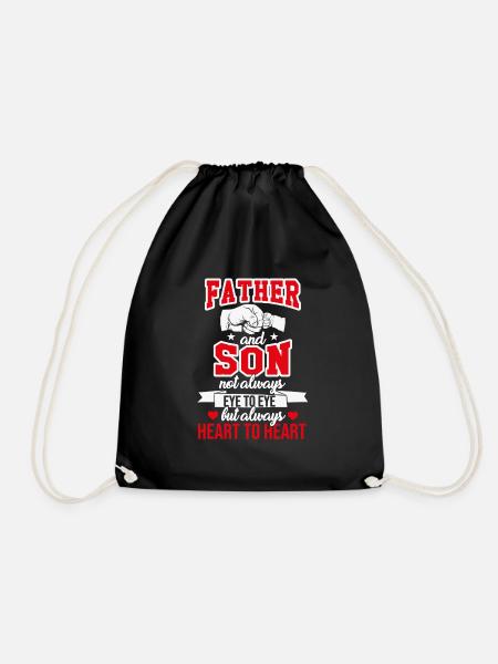 Father and son. Son of son - Drawstring Bag - black