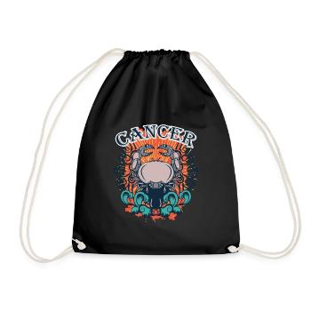 Idée Cadeau Équipe Cadeau Cancer du Zodiaque - Sac de sport léger - noir - Devant