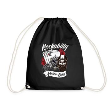 Rockabilly never dies - Turnbeutel - Schwarz - Vorne