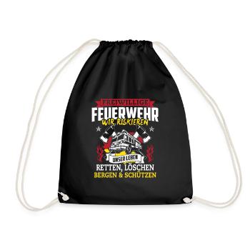 Service d’incendie volontaire, nous risquons notre vie - Sac de sport léger - noir - Devant