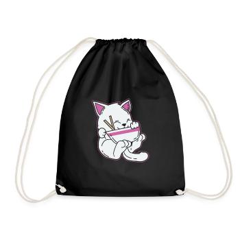 Japon Anime T-Shirt Cadeau Manga Cats Pop - Sac de sport léger - noir - Devant