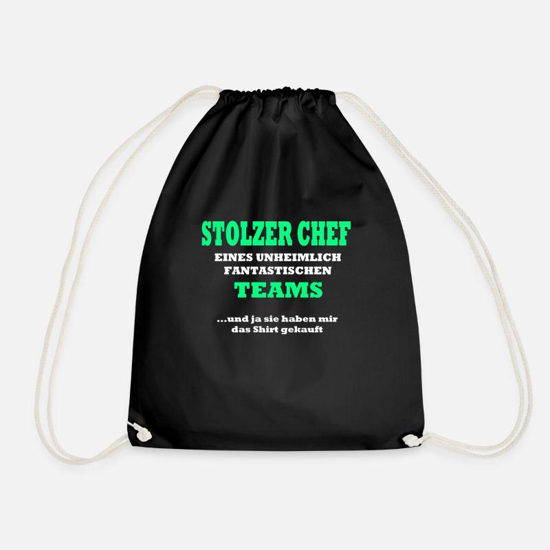 Chef Geschenk - Turnbeutel - Schwarz