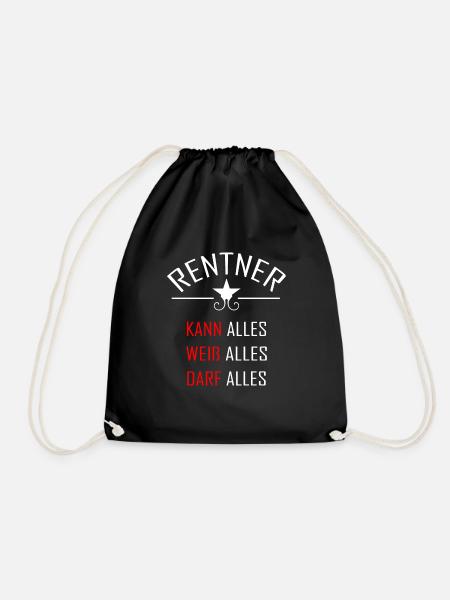 Rentner Rentnerin - Turnbeutel - Schwarz