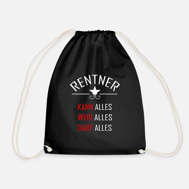 Rentner Rentnerin - Turnbeutel - Schwarz