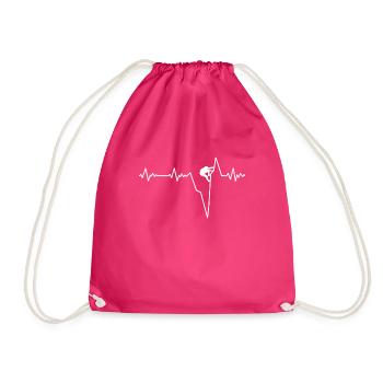 Rythme cardiaque - Sac de sport léger - fuchsia - Devant