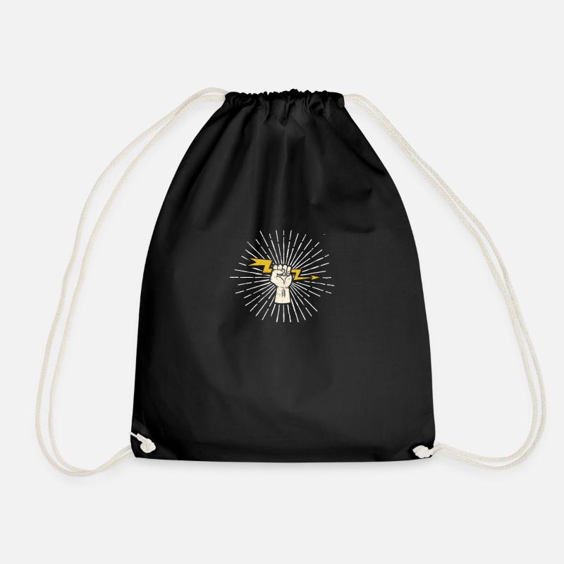Electrician electrician - Drawstring Bag - black