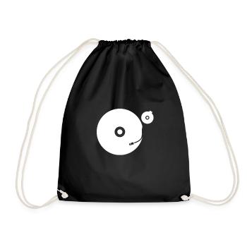 Tourne-disque - Sac de sport léger - noir - Devant