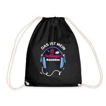 Tee-shirt fête de costume pop Schlager - Sac de sport léger - noir - Devant