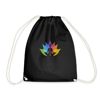 Chakra - Chakras, Bouddha, Bouddhisme, Yoga - Sac de sport léger - noir - Devant