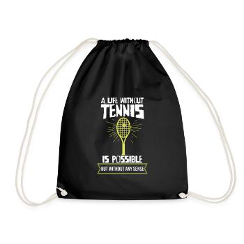 Une vie sans tennis est possible, mais trou de sens - Sac de sport léger - noir - Devant