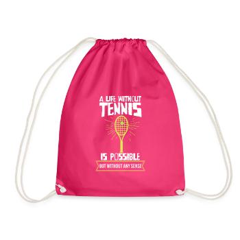 Une vie sans tennis est possible, mais trou de sens - Sac de sport léger - fuchsia - Devant