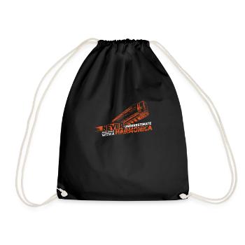 Ne jamais sous-estimer un vieil homme avec un harmonica - Sac de sport léger - noir - Devant