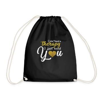 Aucune thérapie mais vous aimez votre couple - Sac de sport léger - noir - Devant