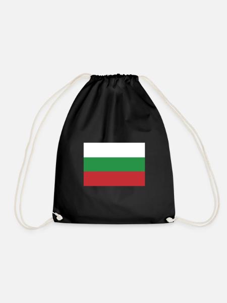Flag Bulgaria, Bulgaria's flag, flag Bulgaria - Drawstring Bag - black