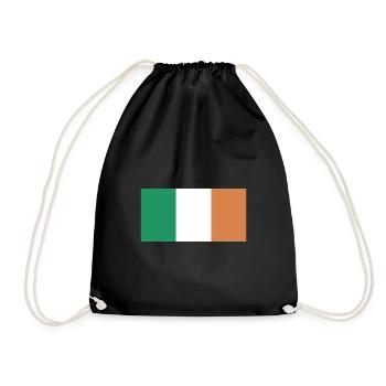 Flag Ireland Flag, Flag of Ireland, Ireland - Drawstring Bag - black - Front
