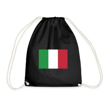 Flag Italy Flag, Italy Flag, flag Italy - Drawstring Bag - black - Front