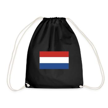 Drapeau Pays-Bas, flag of the Netherlands - Sac de sport léger - noir - Devant