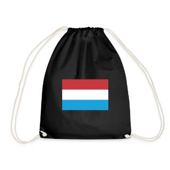 Flag Luxembourg Flag Luxembourg - Drawstring Bag - black - Front