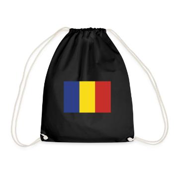 Flagge Rumänien Flagge flag Romania - Drawstring Bag - black - Front