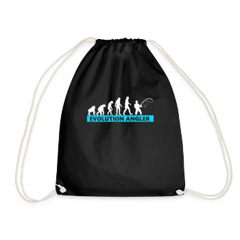 Fishing Evolution anglers - Drawstring Bag - black - Front