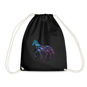 Cadeau d'équitation - Sac de sport léger - noir - Devant