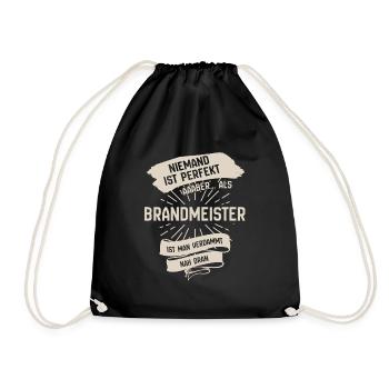 Brandmeister - Turnbeutel - Schwarz - Vorne
