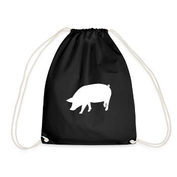 Porc - Sac de sport léger - noir - Devant
