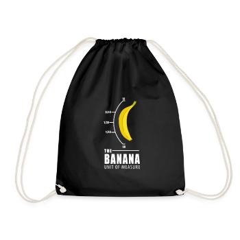 Banana Unit Yellow Nerd Funny Gift - Drawstring Bag - black - Front