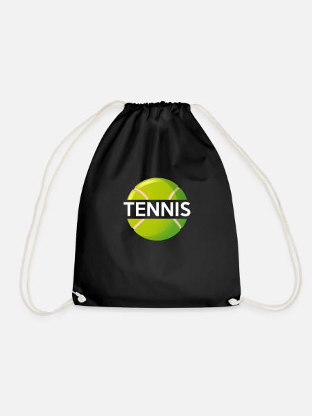 Tennis Ball - Turnbeutel - Schwarz