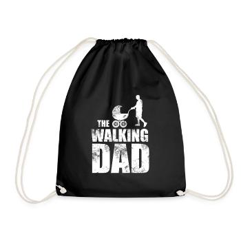 The Walking Dad Vatertag - Turnbeutel - Schwarz - Vorne