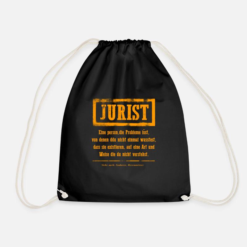 Jurist Definition - Turnbeutel - Schwarz