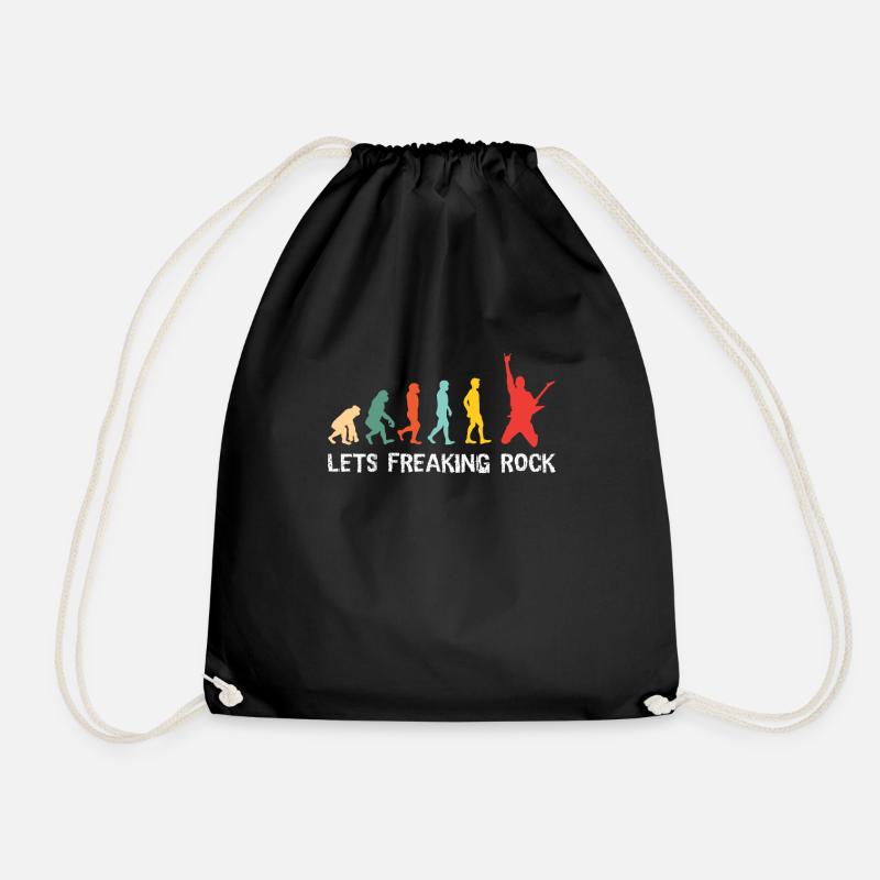 Freaking Rock Evolution - Guitare, Rock n Roll - Sac de sport léger - noir