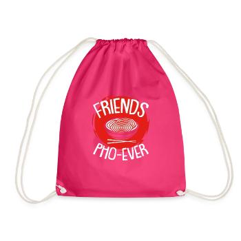 Friends Pho Ever - Vietnam, Suppe, Nudelsuppe - Turnbeutel - Fuchsia - Vorne