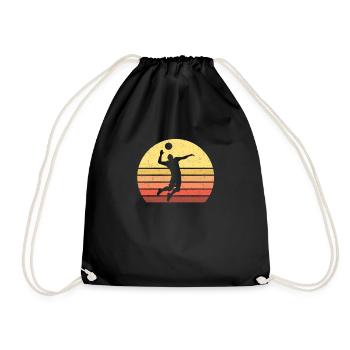 Volleyball Vintage - Sac de sport léger - noir - Devant