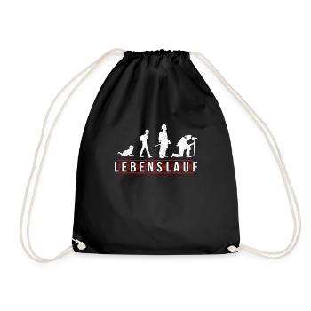Fire Brigade Curriculum Vitae Evolution - Drawstring Bag - black - Front