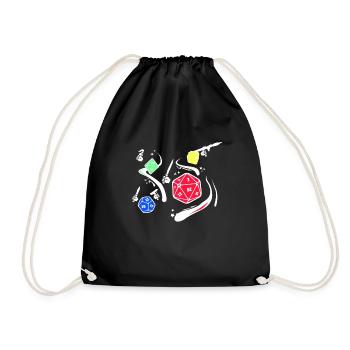 Cool jeu de dés T-shirt - Sac de sport léger - noir - Devant