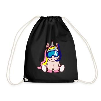Taucher Einhorn Geschenkidee Geschenk - Sac de sport léger - noir - Devant