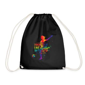 Des Jeux Comme Filles Football Football Football - Sac de sport léger - noir - Devant