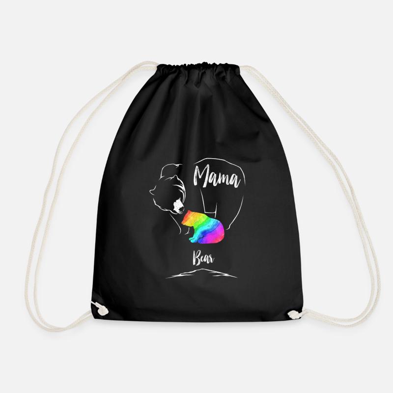 Mama Bär Gay lgbt Muttertag MutterGeschenk - Turnbeutel - Schwarz