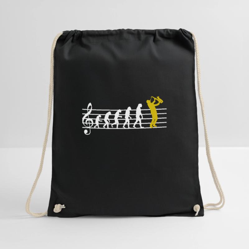 Saxophone Jazz Evolution Saxophone Classical Musician Drawstring Bag