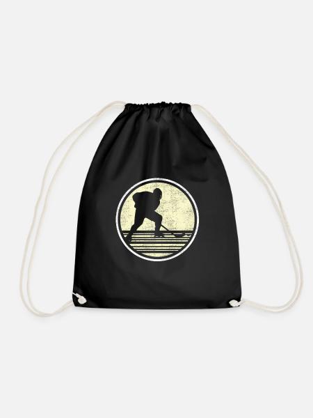 Eishockey Vintage - Turnbeutel - Schwarz