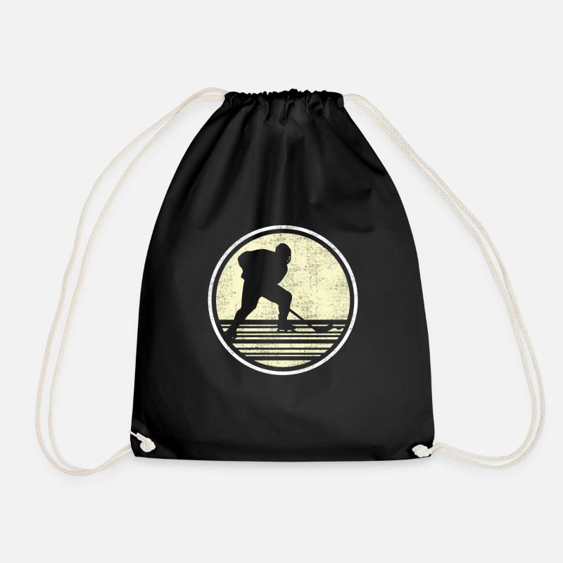 Eishockey Vintage - Turnbeutel - Schwarz