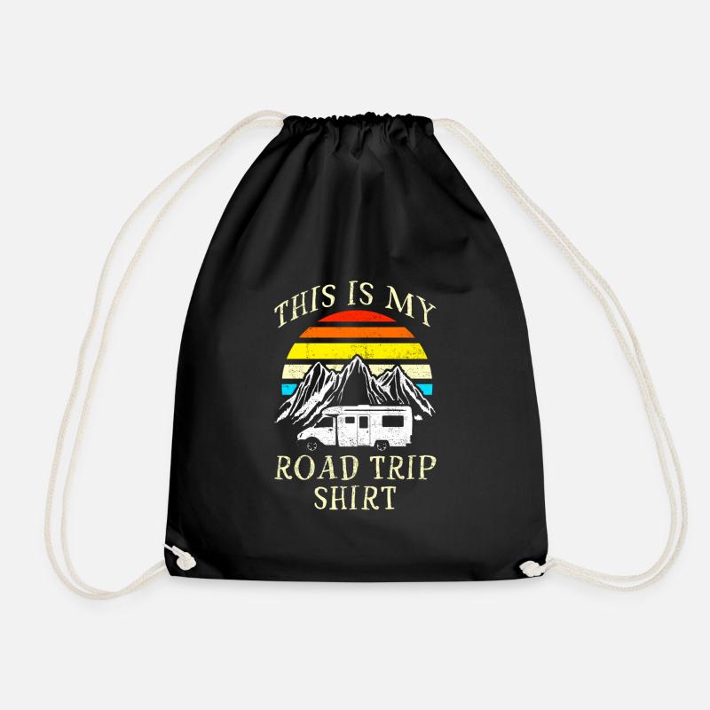 This is my road trip shirt - Drawstring Bag - black