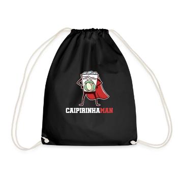 Cocktail Superhero Caipirinha Lime Bar - Drawstring Bag - black - Front