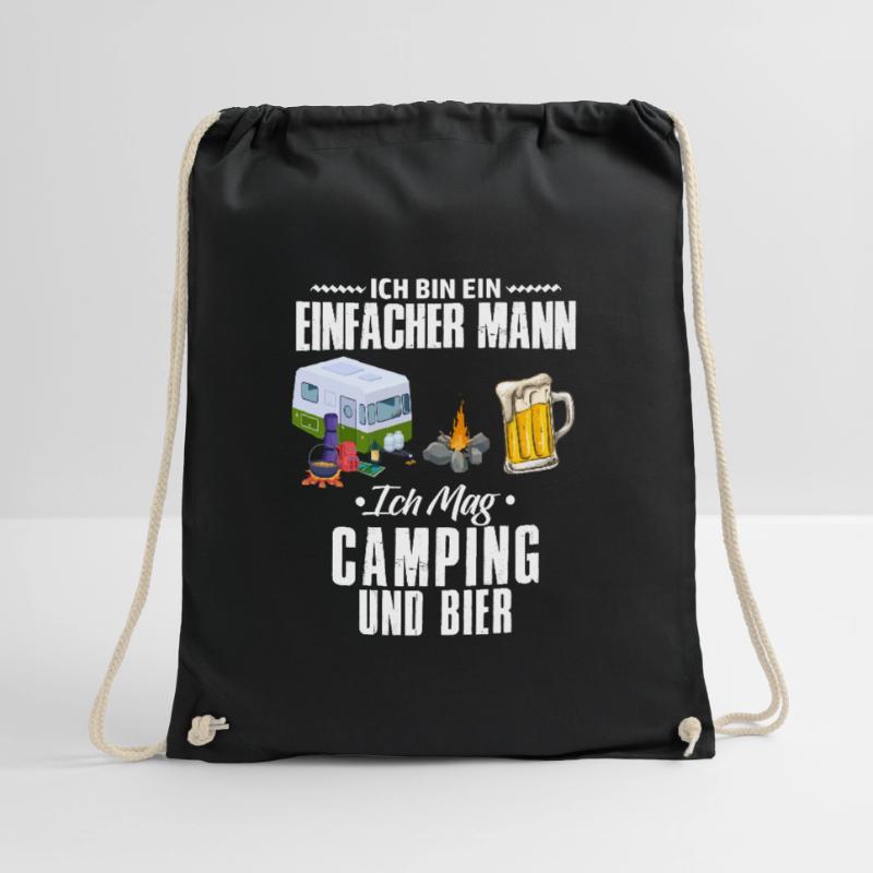 Ich bin ein einfacher Mann Camping Bier Turnbeutel