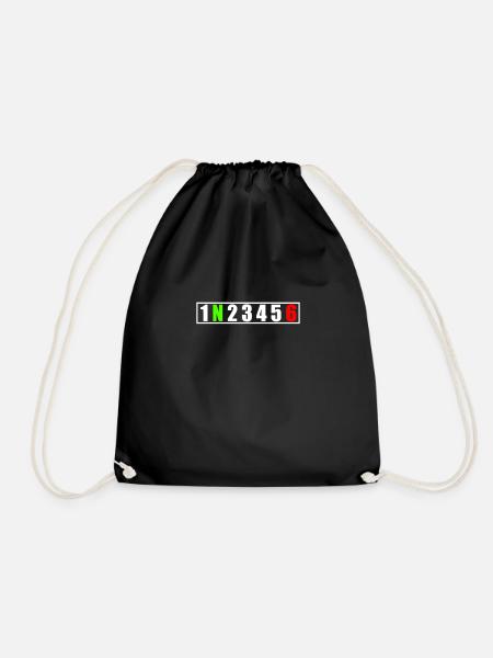 Super athlete switching - Drawstring Bag - black