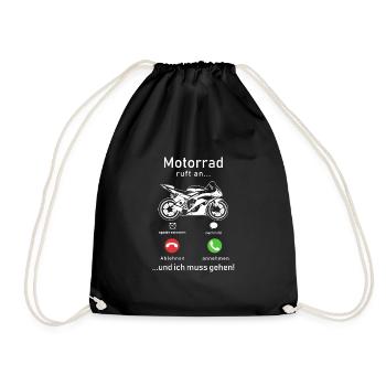 La moto appelle - Sac de sport léger - noir - Devant