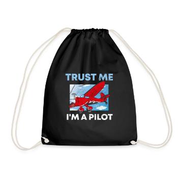 Crois-moi, je suis pilote de proverbe - Sac de sport léger - noir - Devant